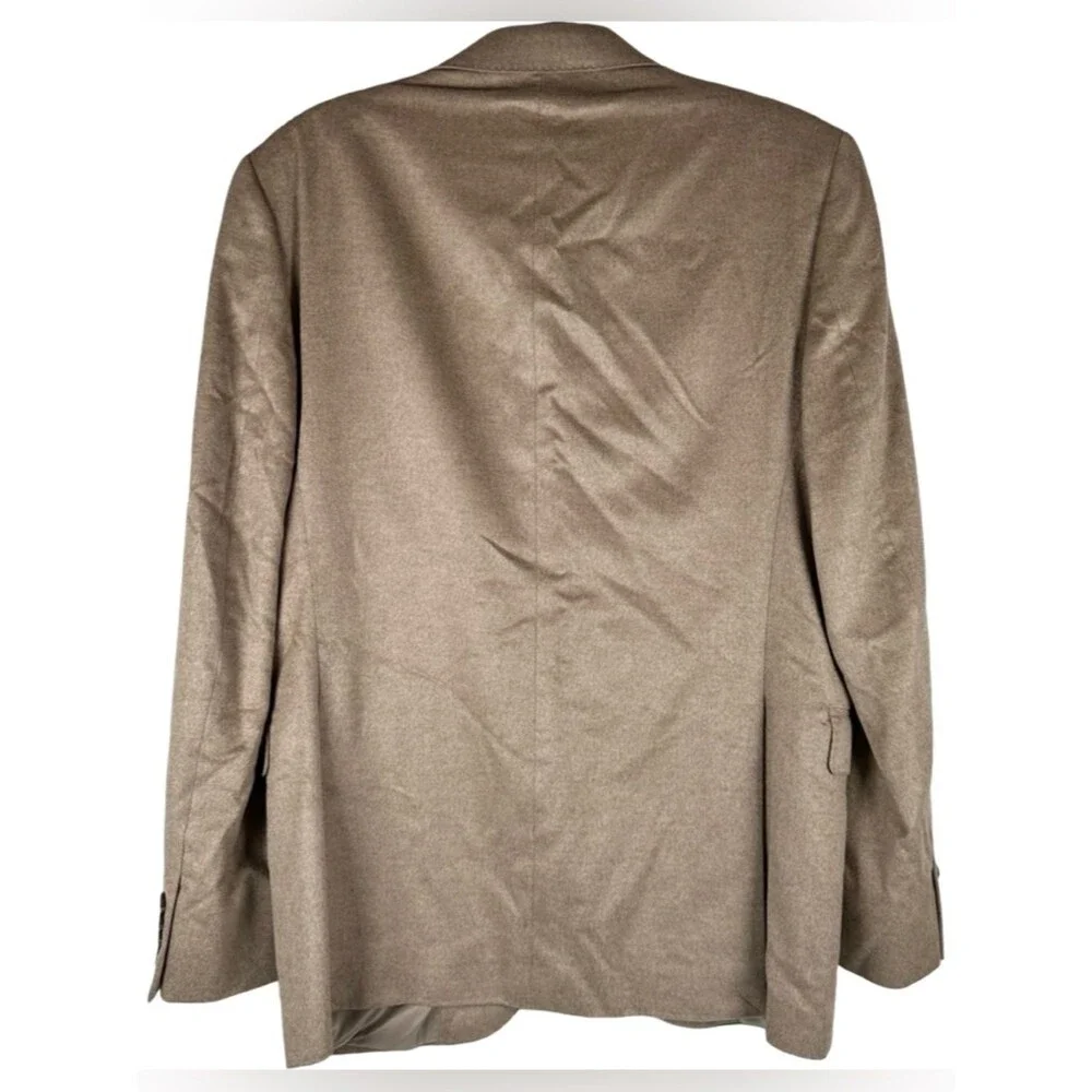Saks Fifth Avenue Black Tan Cashmere Silk Sport Coat Formal Blazer Men’s 40R